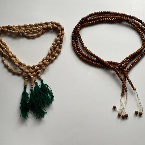 Tasbeeh Prayer Beads Handmade Tasbeh Religious Beads Real Wood Beads Lot of 7 - Picture 7 of 11
